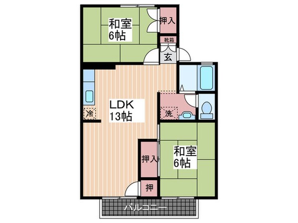 セジュ－ル藤森の物件間取画像